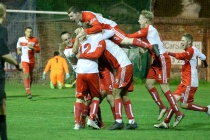 Gresley players celebrate going 2-1 up